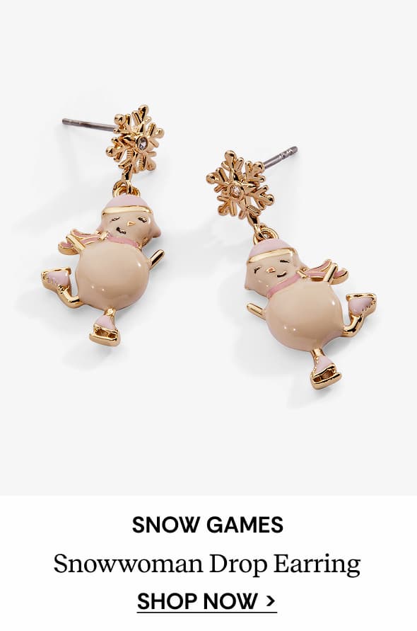 Shop Snow Games Snowwoman Drop Earring