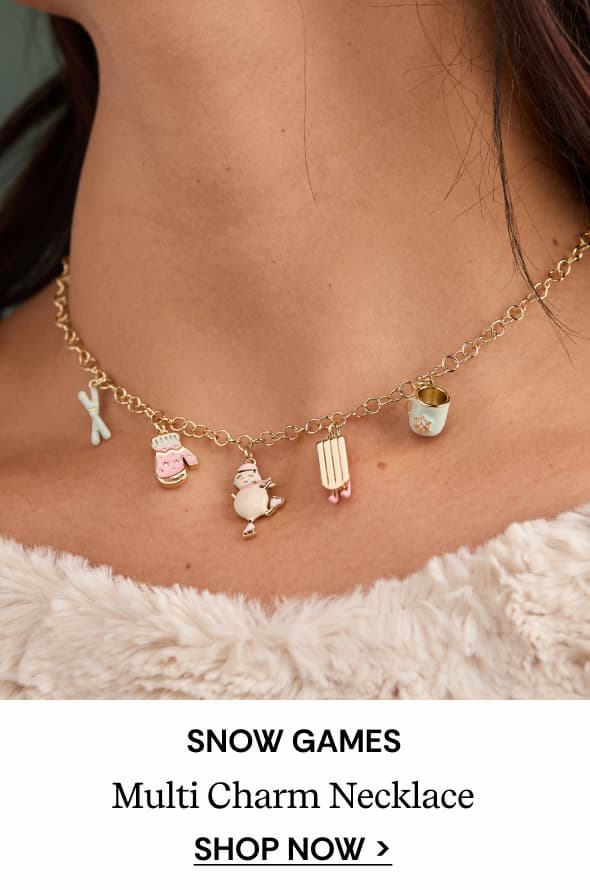 Shop Snow Games Multi Charm Necklace