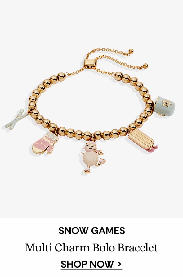 Shop Snow Games Multi Charm Bolo Bracelet