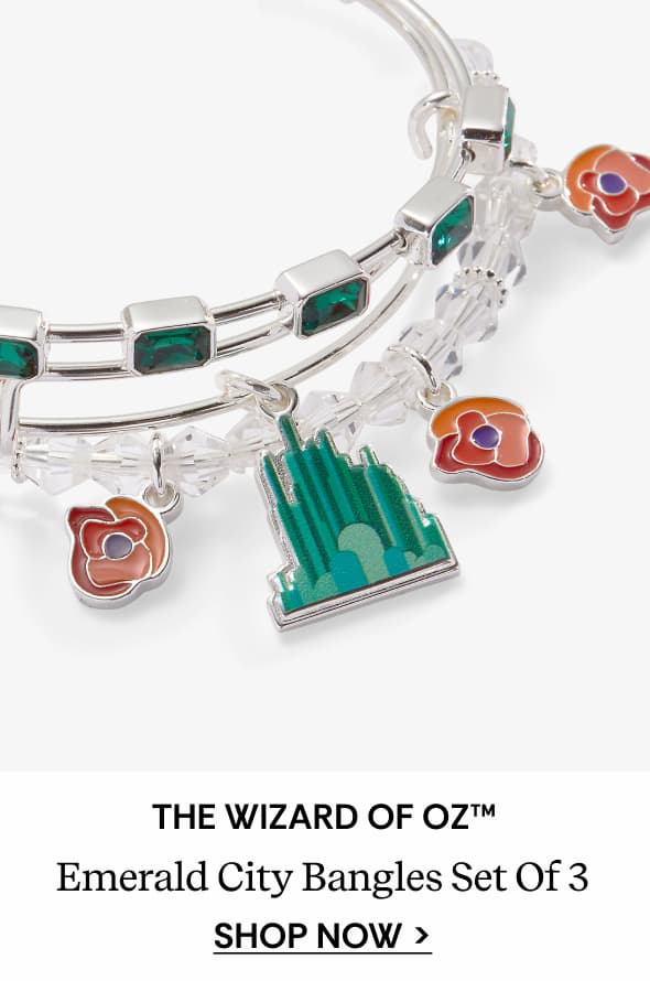 Shop The Wizard of Oz™ Emerald City Bangles Set of 3