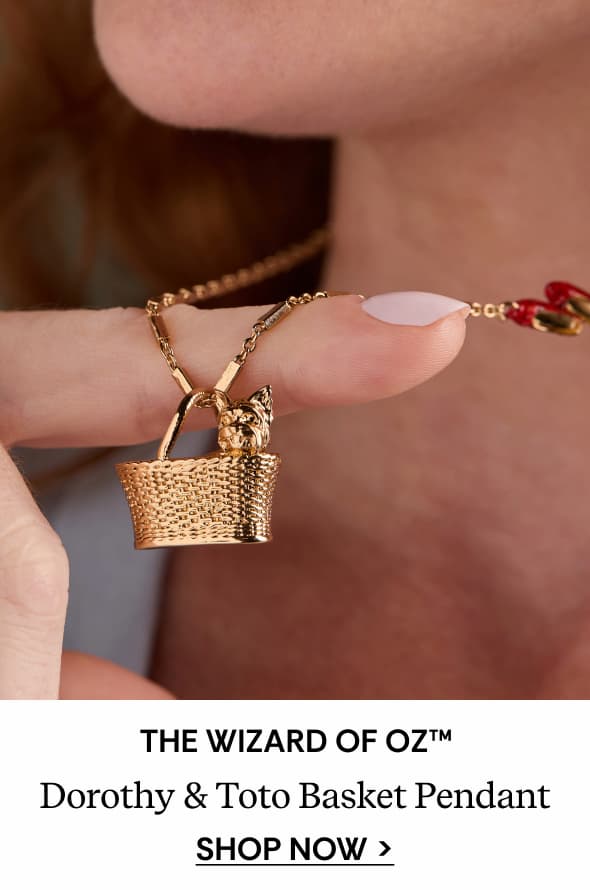 Shop The Wizard of Oz™ Dorothy & Toto Basket Pendant