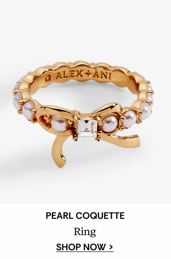 Bow Pearl Coquette Ring | Shop Now