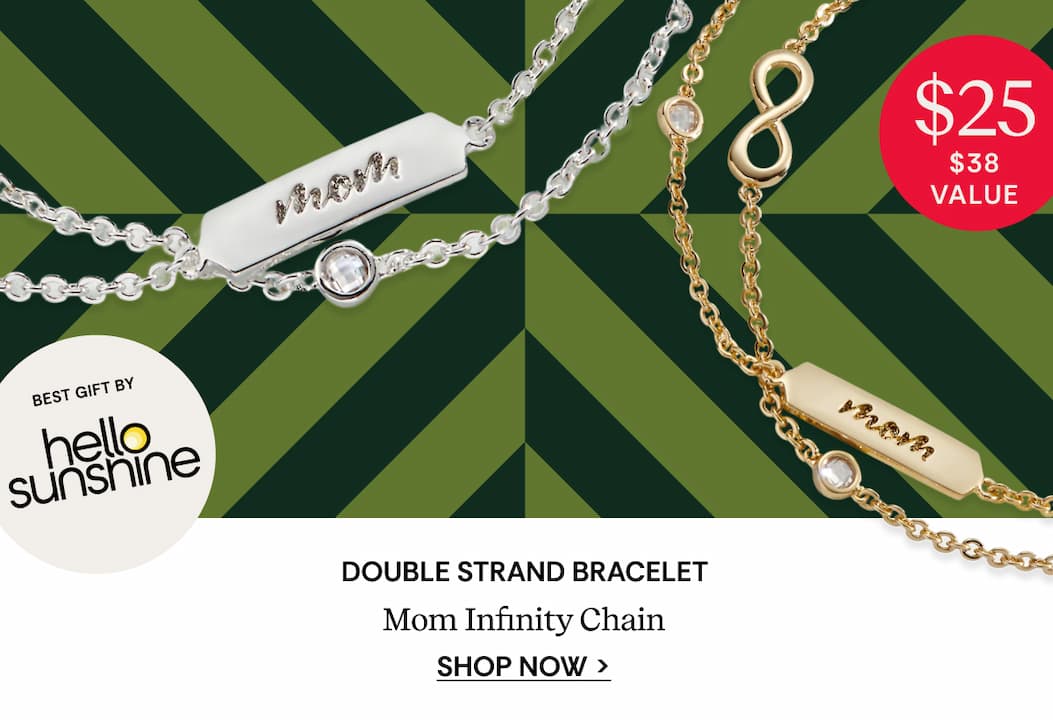 Shop Mom Infinity Chain Double Strand Bracelet