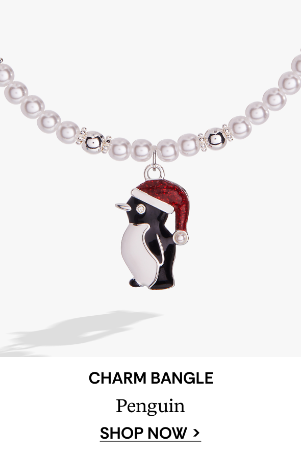 Shop Penguin Beaded Charm Bangle