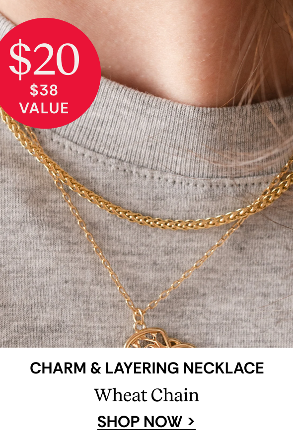 Shop Wheat Chain Charm & Layering Necklace