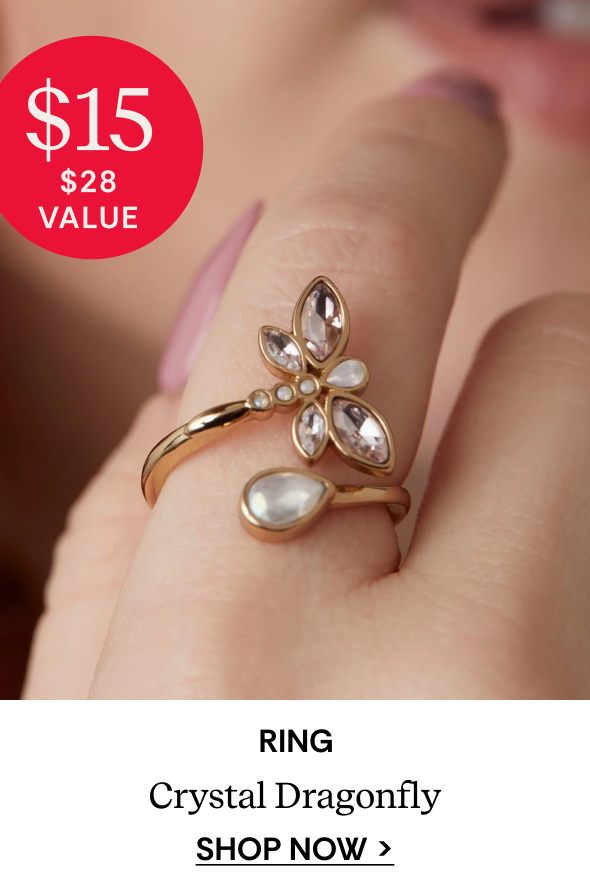 Shop Crystal Dragonfly Ring