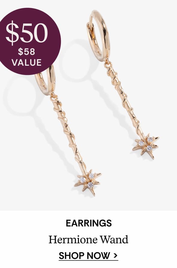 Shop Harry Potter™ Hermione Wand Earrings