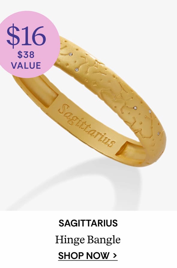 Shop Sagittarius Zodiac Hinge Bangle