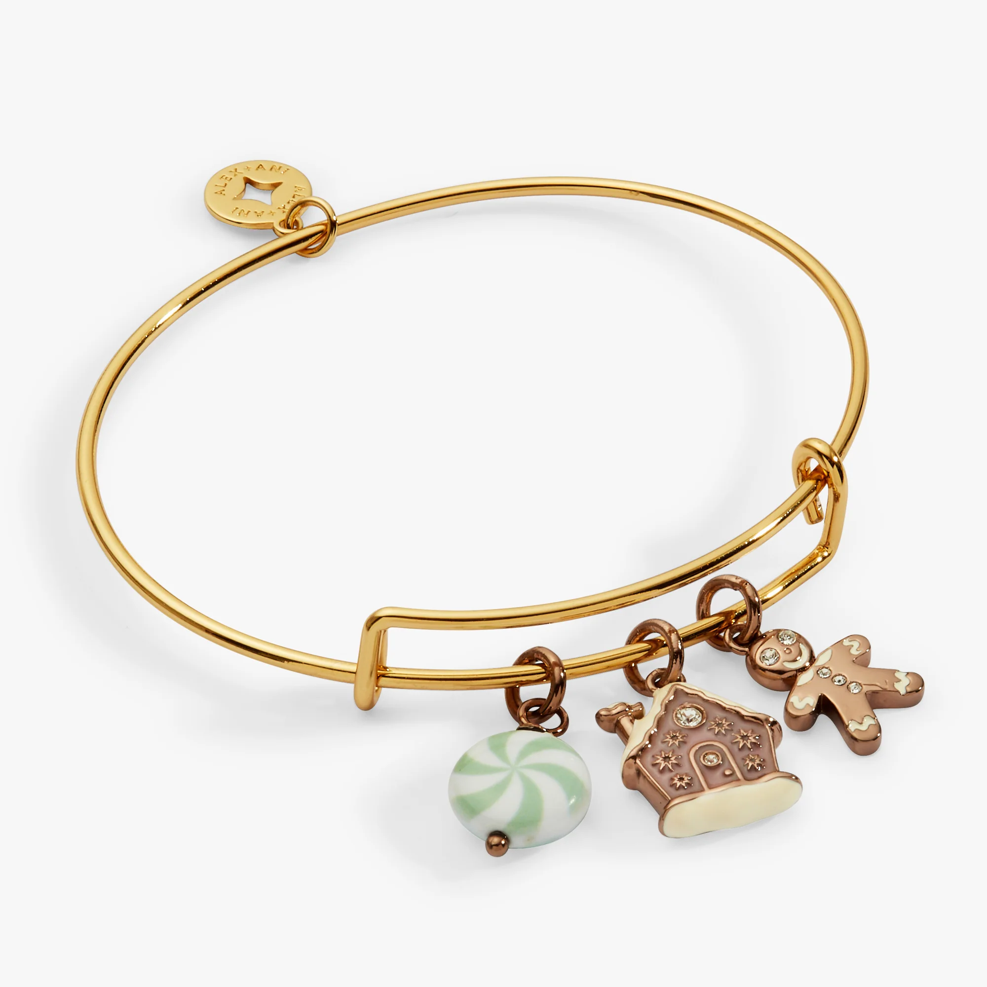 Image of Pink Christmas Multi-Charm Bangle