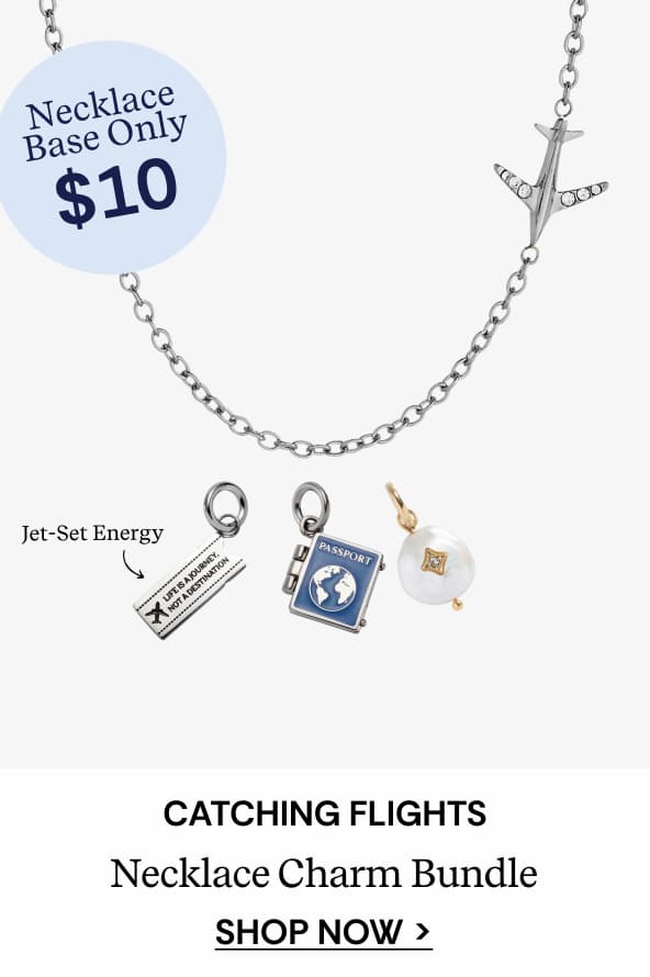 Shop Catching Flights Necklace Charm Bundle