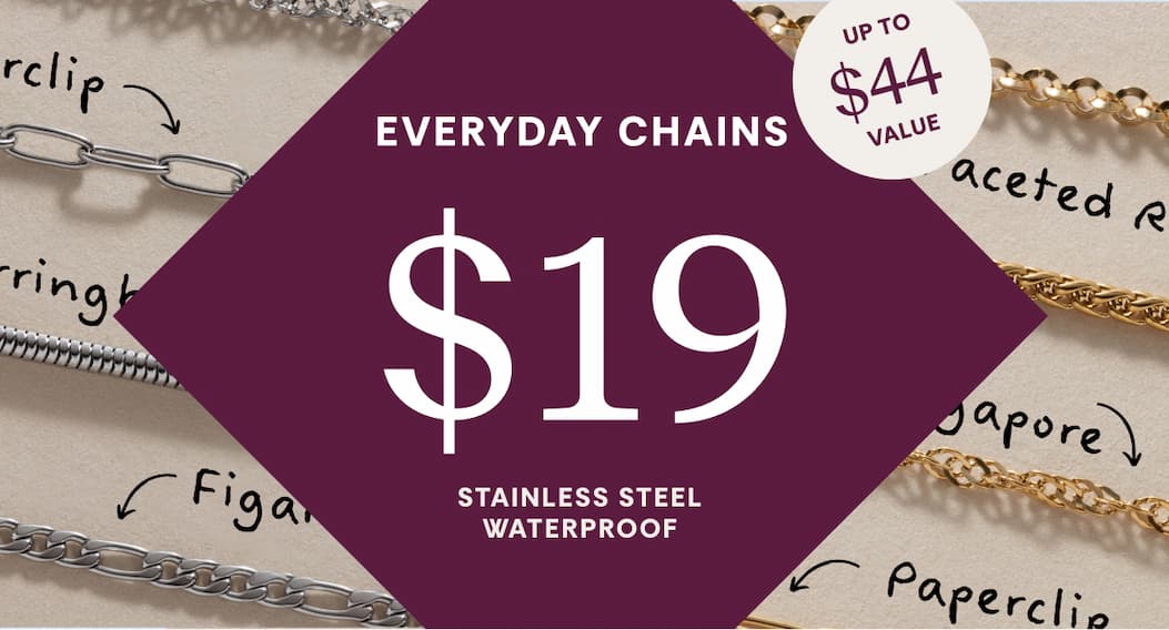 Everyday Chains $19 Stainless Steel Waterproof