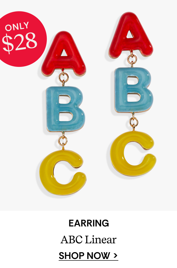 ABC Linear Earring
