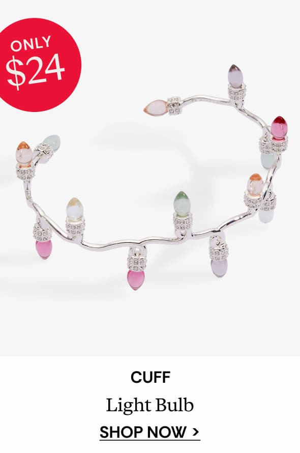 Shop Christmas Muted Light Bulb Cuff
