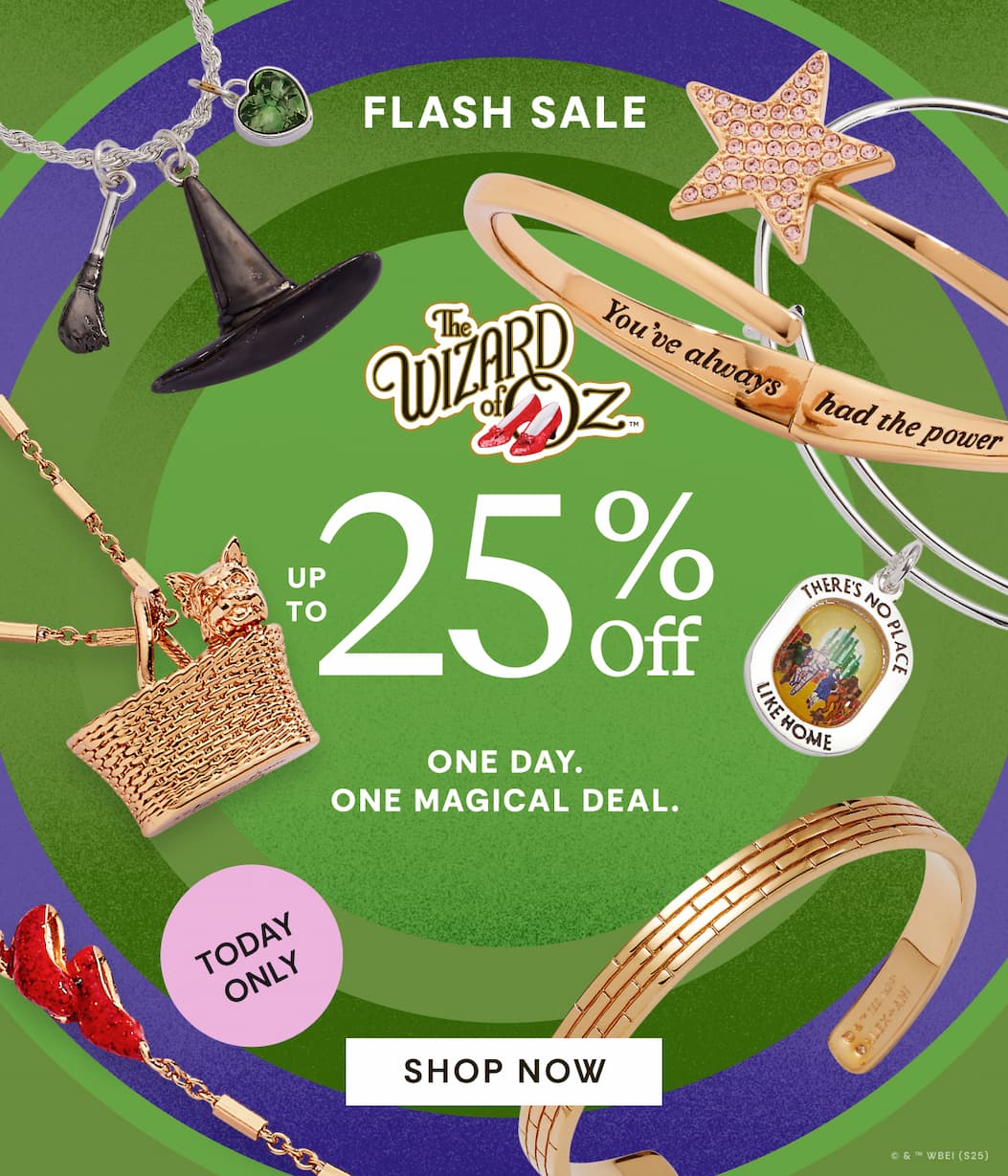 Wizard of Oz Up to the 25% OFF | One Day. One Magical Deal