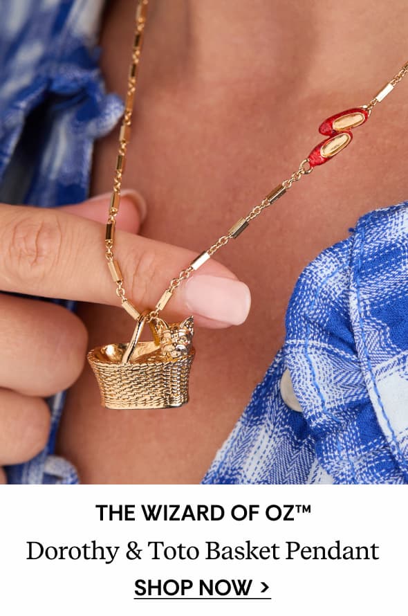 Shop The Wizard of Oz™ Dorothy & Toto Basket Pendant