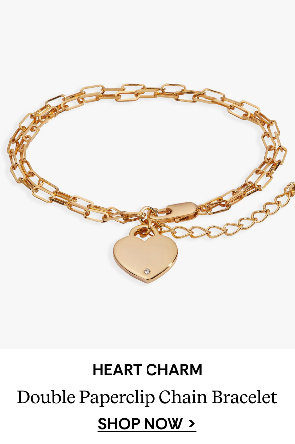 Double Paperclip Chain Bracelet