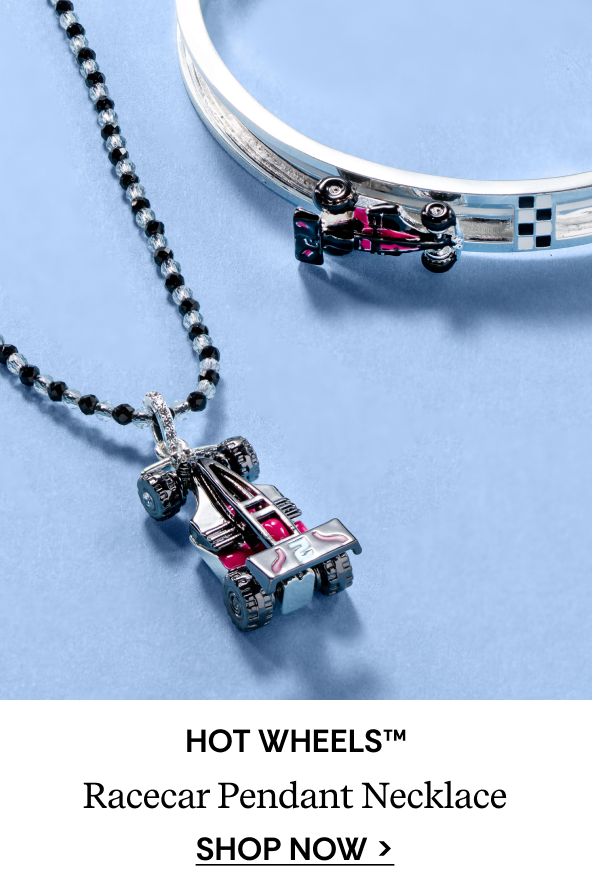 Hot Wheels Racecar Rendant Necklace