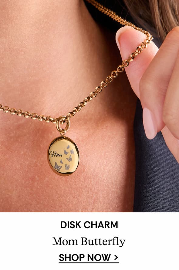Shop Mom Butterfly Disc Charm