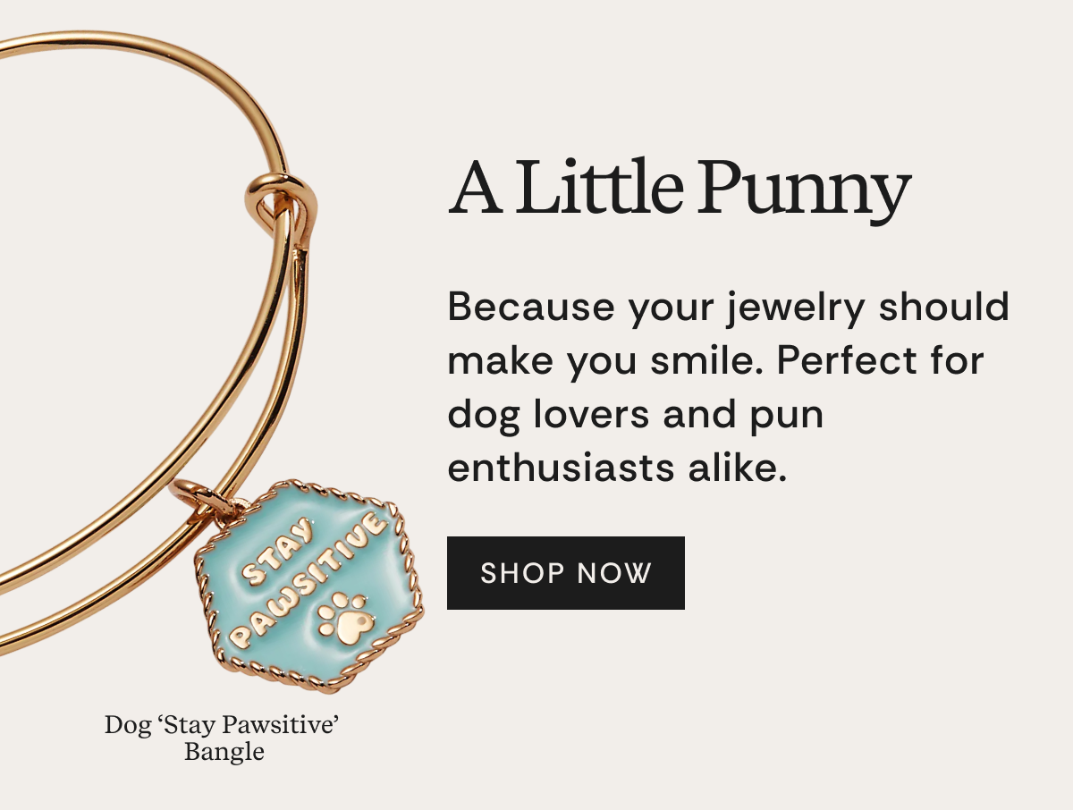 A Little Punny | Because your jewelry should make you smile. Perfect for dog lovers and pun enthusiasts alike. SHOP NOW