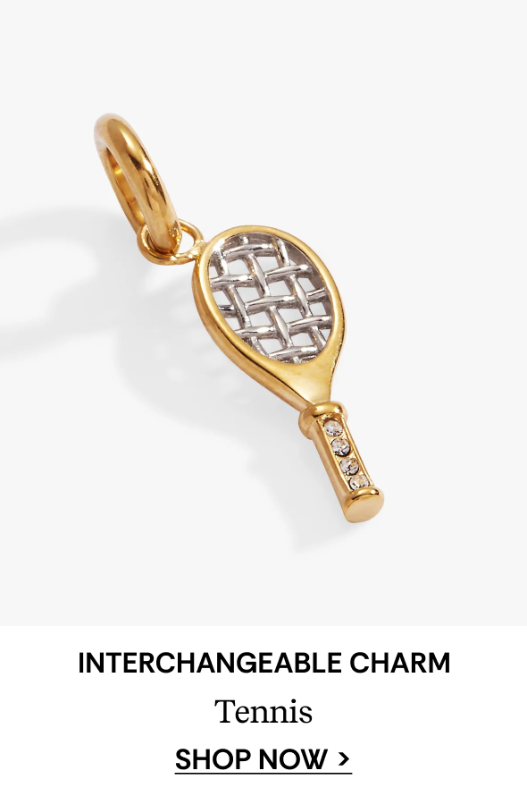 Shop Tennis Racket Interchangeable Charm