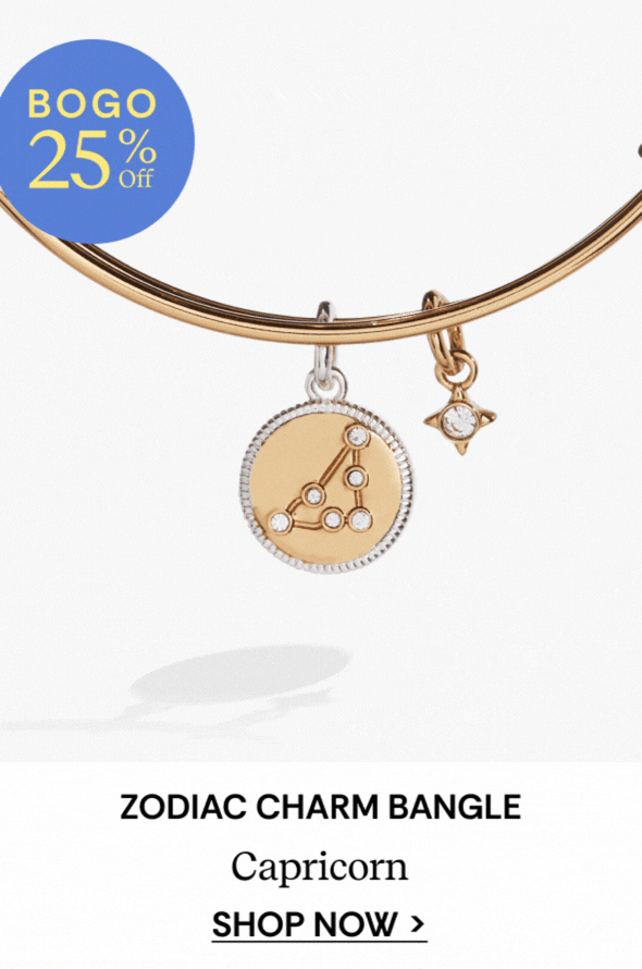 Shop Capricorn Zodiac Charm Bangle