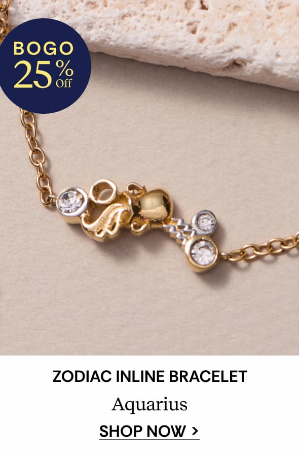 Shop Aquarius Zodiac Inline Bracelet