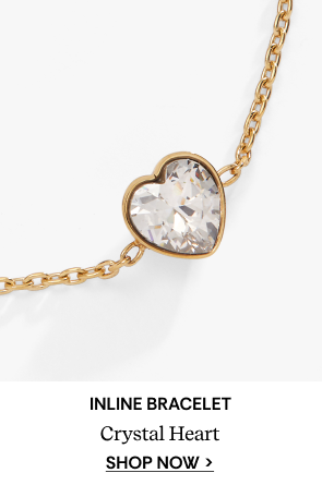 Shop Crystal Heart Inline Bracelet