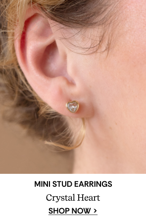 Shop Crystal Heart Mini Stud Earrings