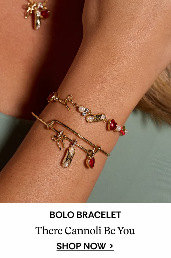 Shop 'There Cannoli Be You' Bow & Heart Adjustable Bolo Bracelet