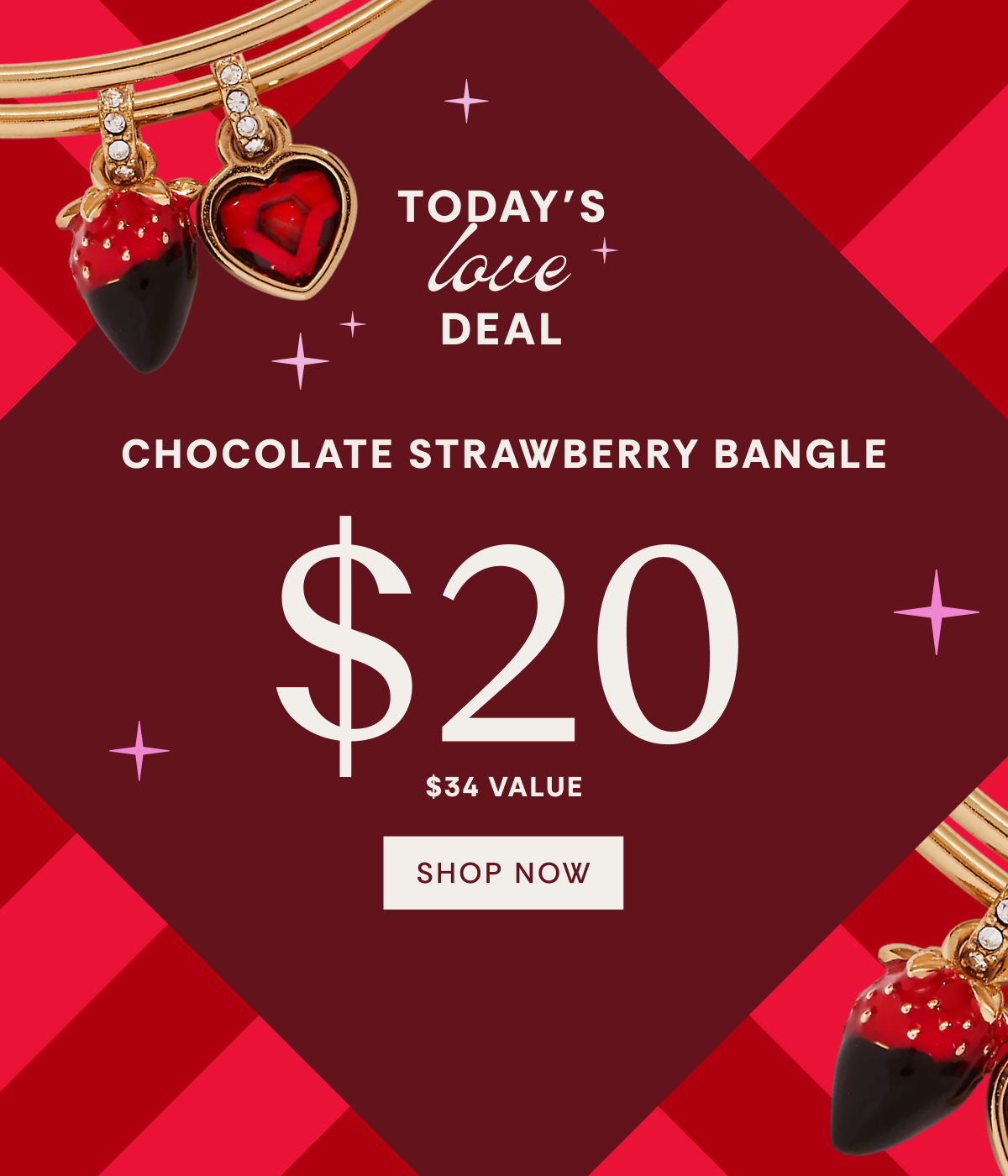 Chocolate Strawberry Bangle $20 | Shop Now