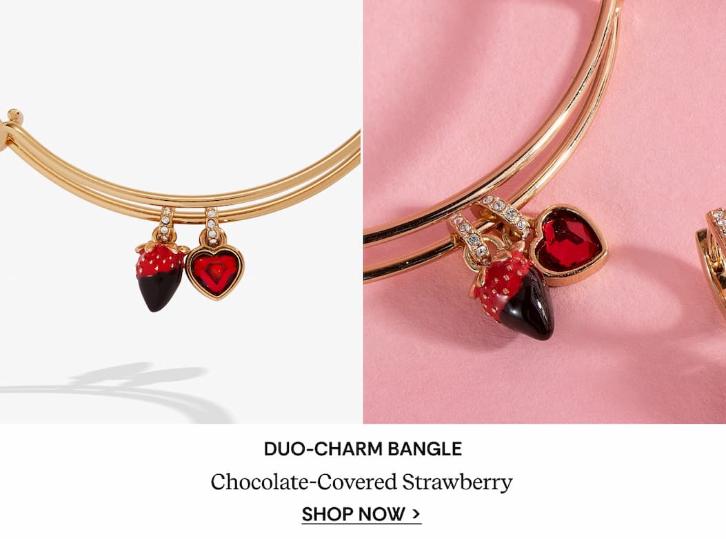 Shop Chocolate-Covered Strawberry Duo Charm Bangle