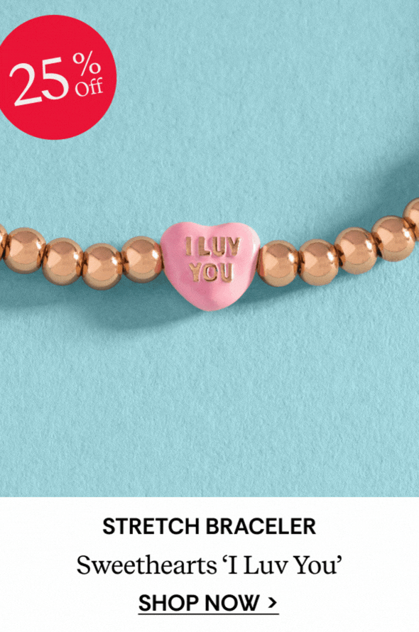 Shop Sweethearts® 'I Luv You' Stretch Bracelet
