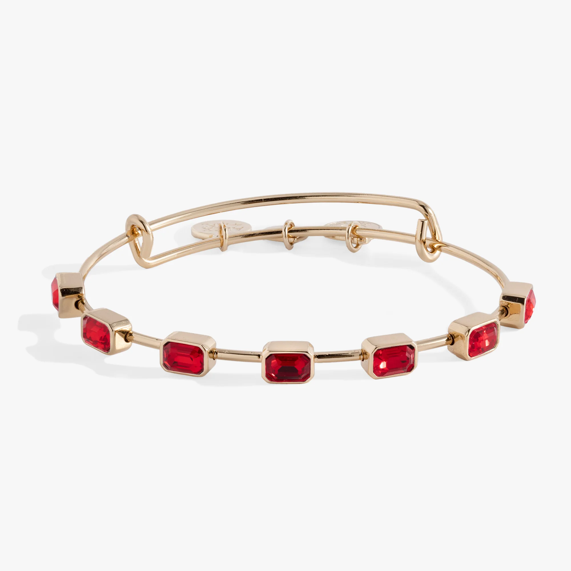 Image of July Birthstone Emerald Cut Bangle