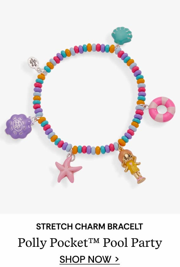 Shop Polly Pocket™ Limited Edition Pool Party Stretch Charm Bracelet