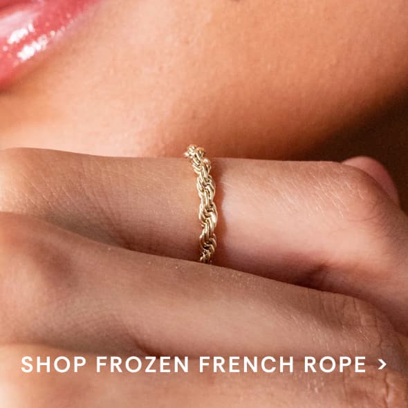 Shop Frozen French Rope Ring