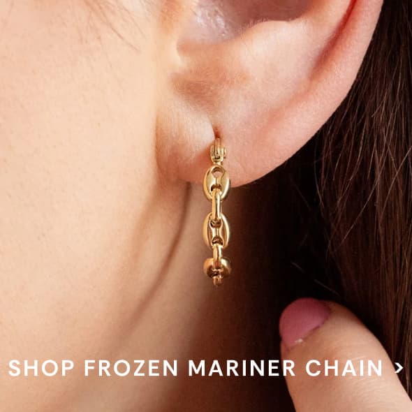 Shop Frozen Mariner Chain Hoop Earrings