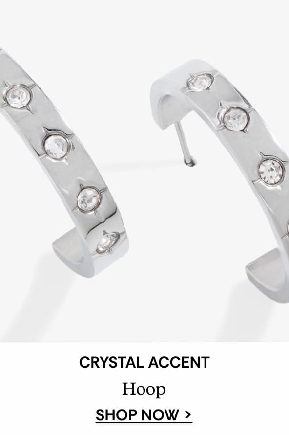 Shop Crystal Accent Hoop