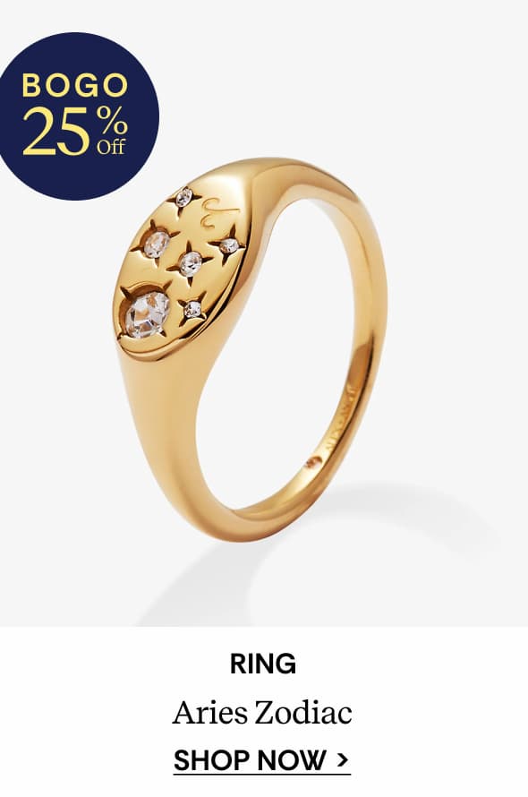 Shop Aries Zodiac Ring