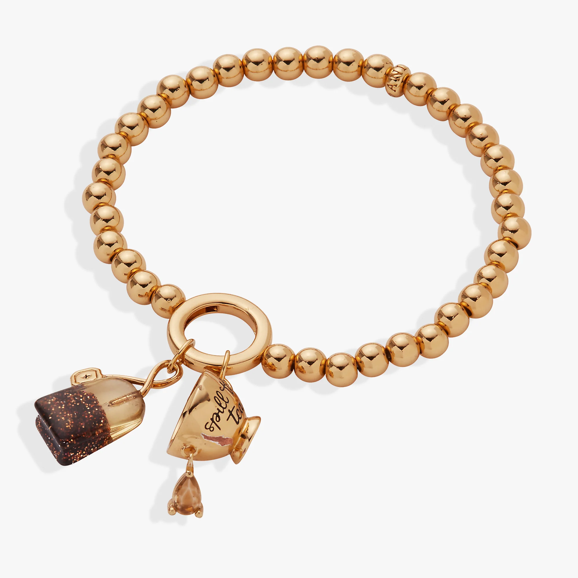 Image of 'Spill the Tea' Cup & Tea Bag Stretch Bracelet