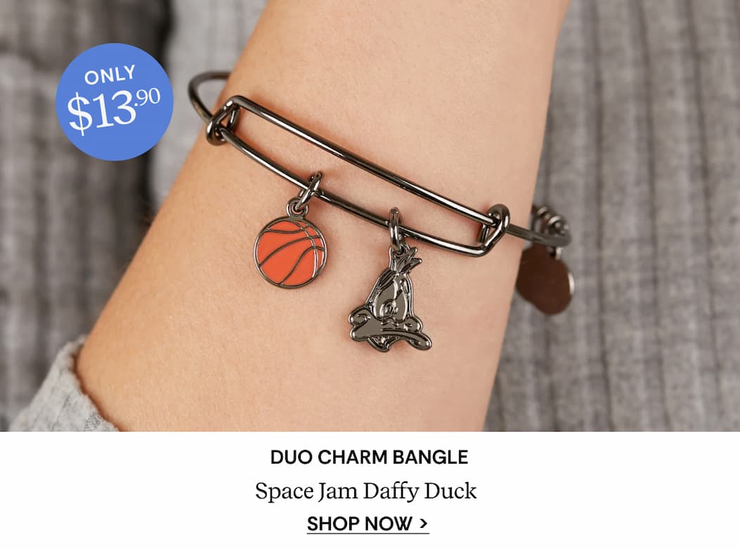 Shop Space Jam Daffy Duck Duo Charm Bangle