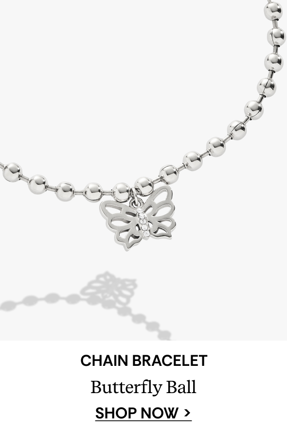 Shop Butterfly Ball Chain Bracelet