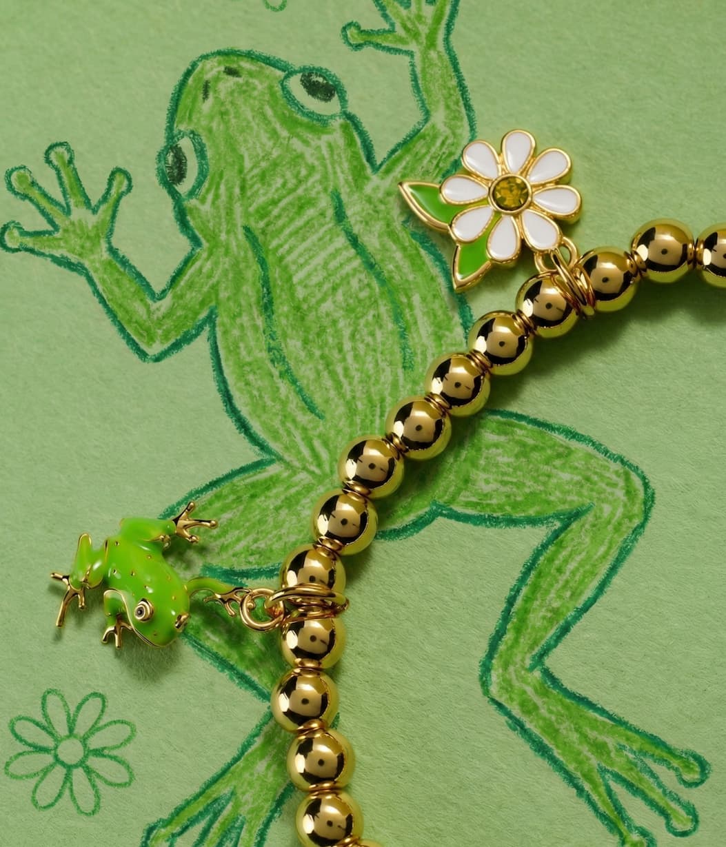 Shop Crayola Forest Green Charm Stretch Bracelet
