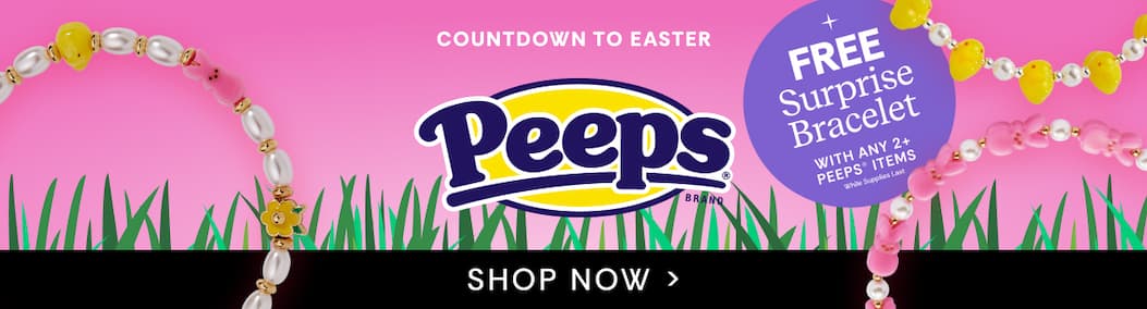 Free Surprise Bracelet with any 2+ PEEPS items 