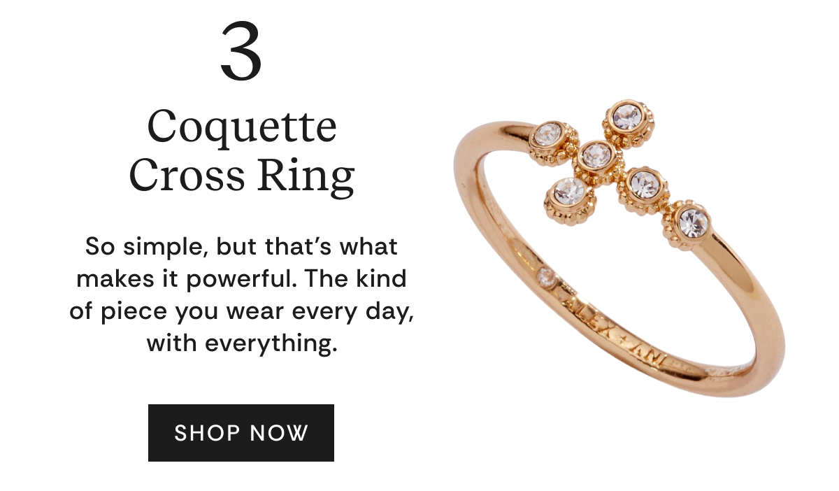Shop Coquette Christian Cross Ring