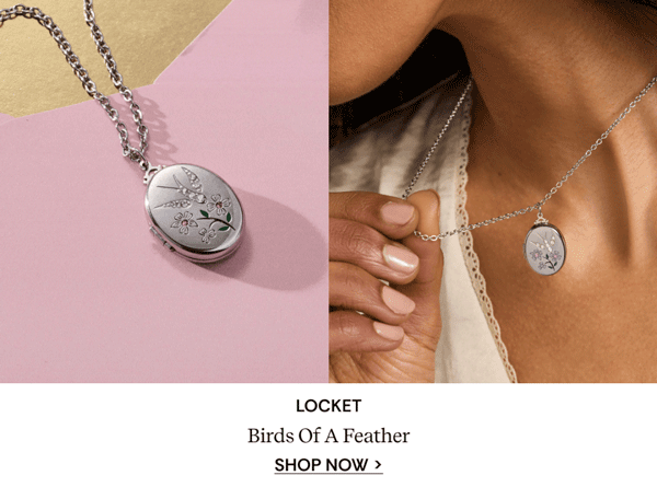 Shop Birds of a Feather Locket Pendant Necklace