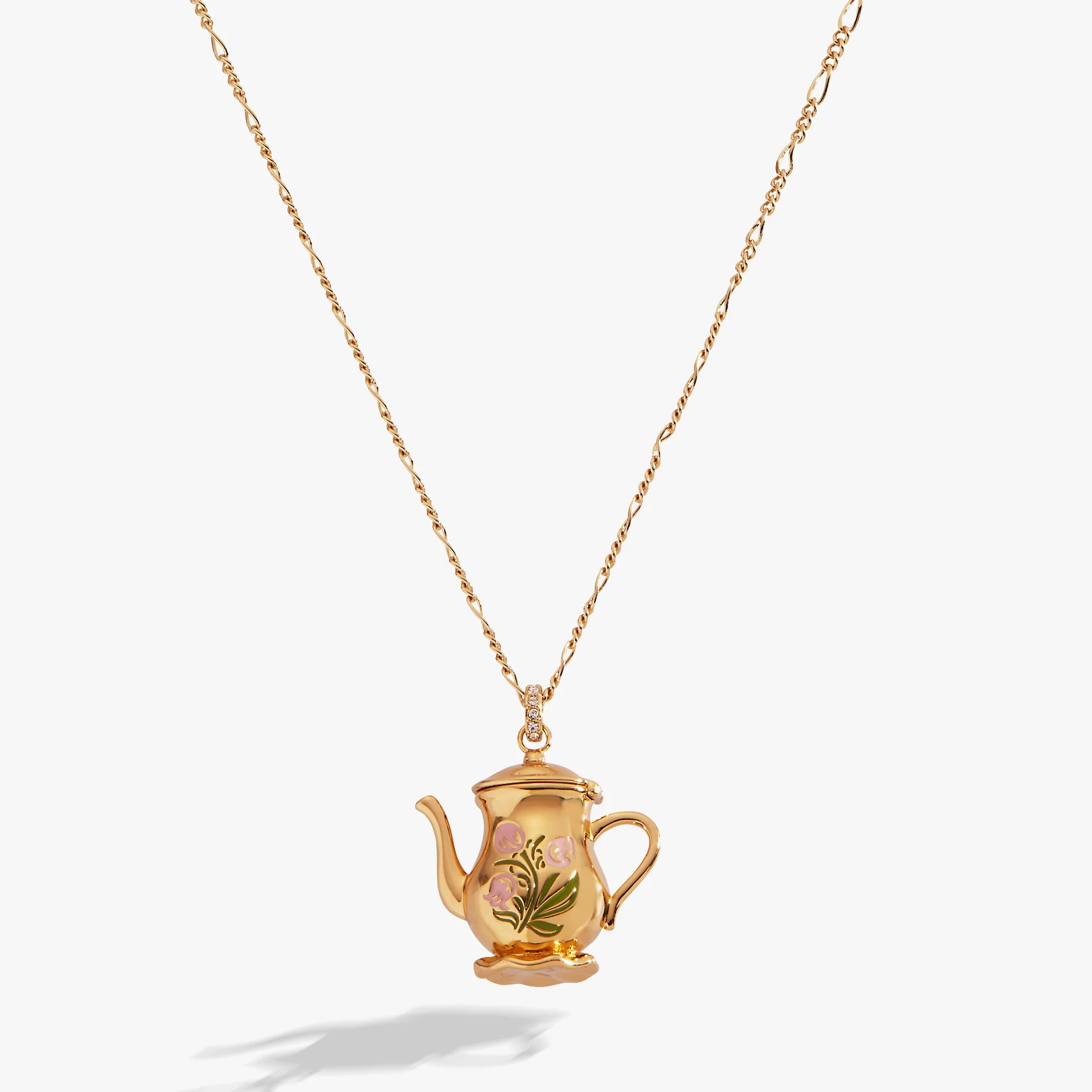 Image of Tea Party Kettle Locket Pendant Necklace