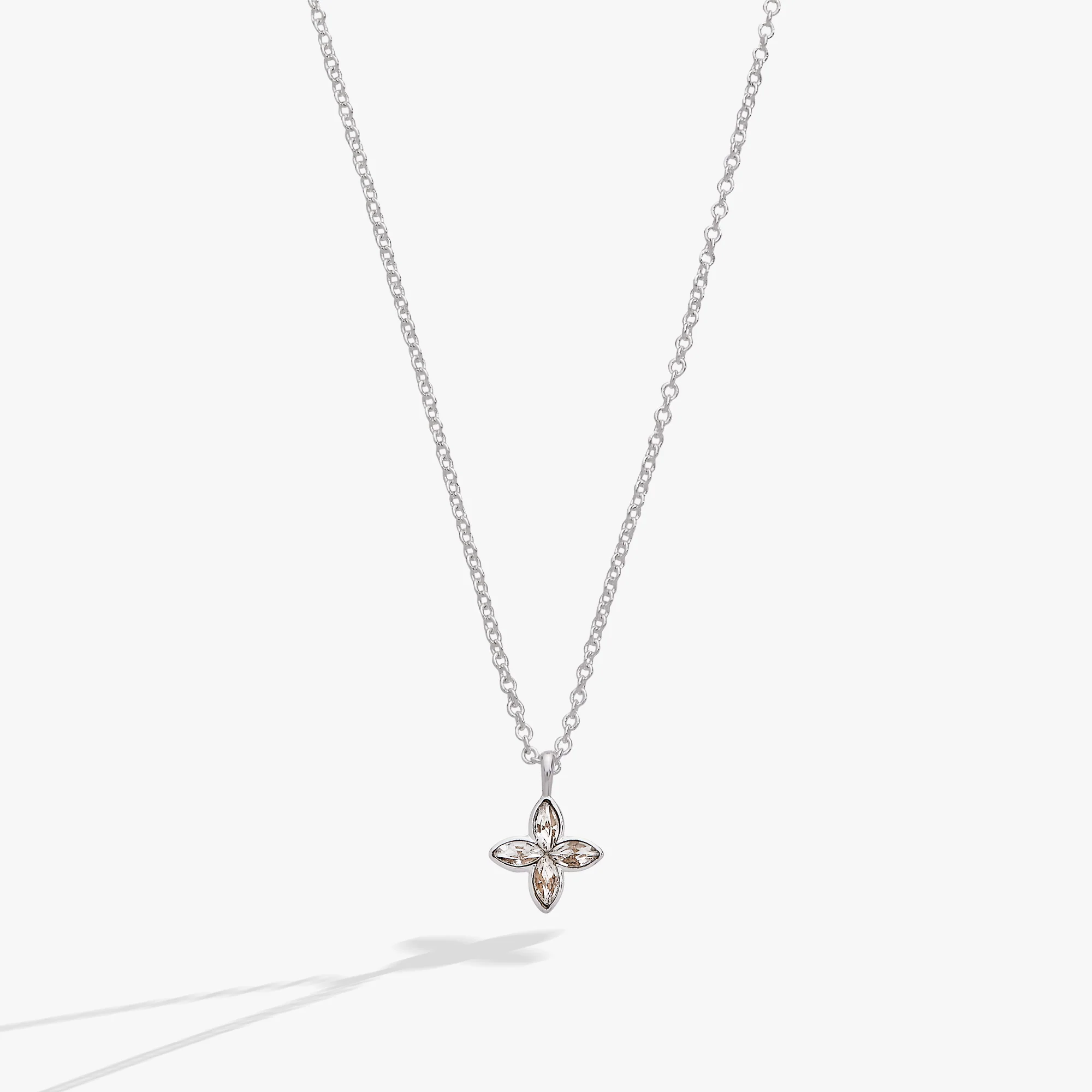 Image of Crystal Logo Star Necklace
