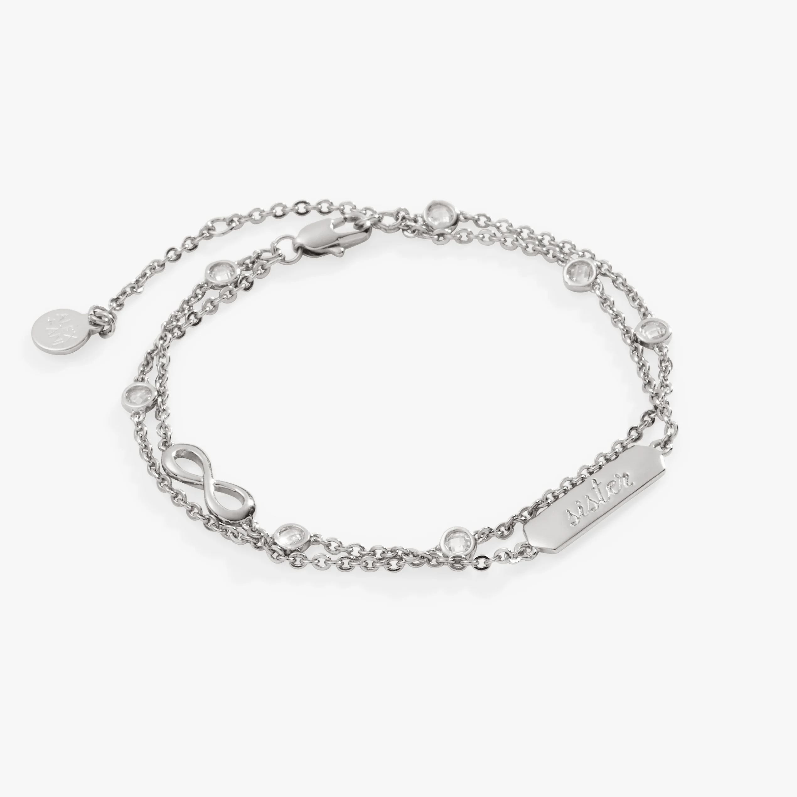 Image of Sister Infinity Chain Double Strand Bracelet