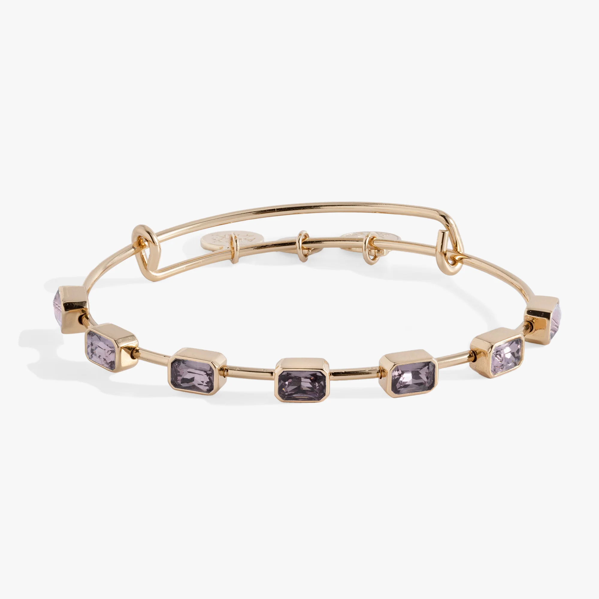 Image of June Birthstone Emerald Cut Bangle