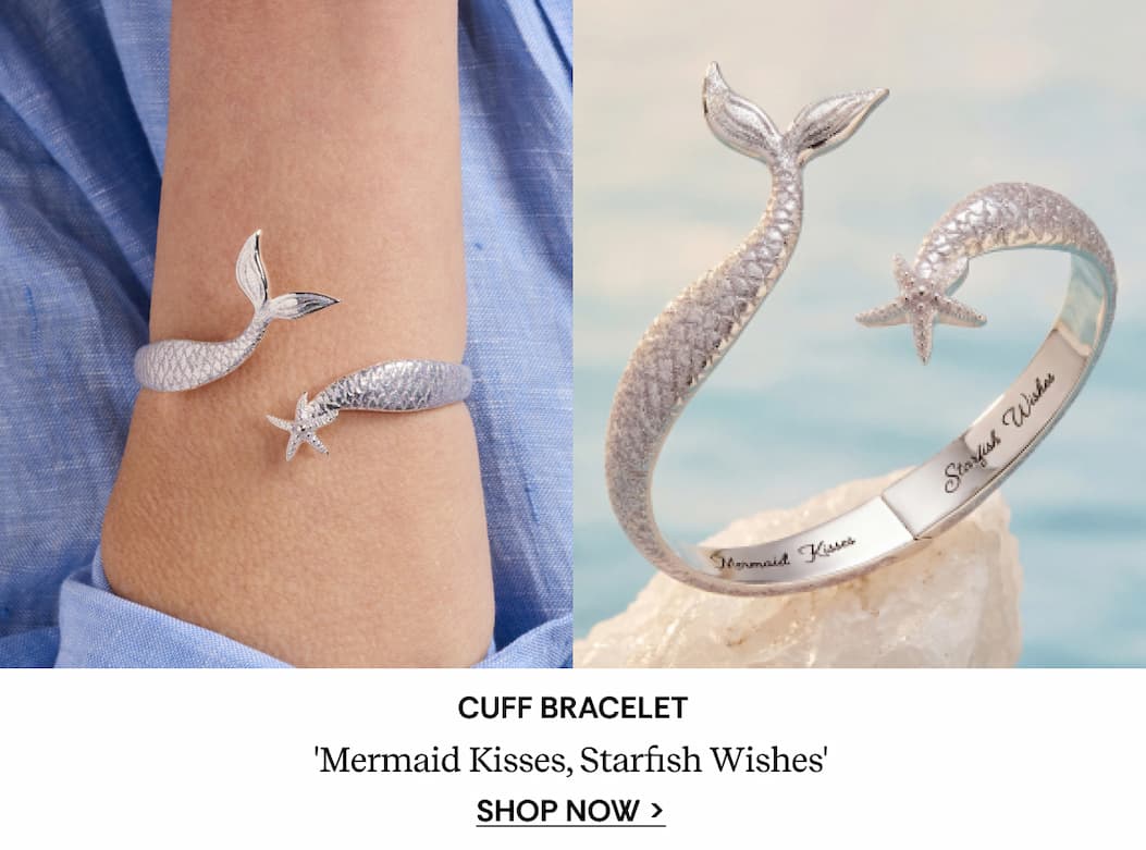 Shop Salt + Sea 'Mermaid Kisses, Starfish Wishes' Cuff